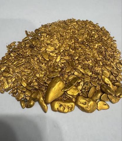 Alluvial raw gold from Sierra Leone